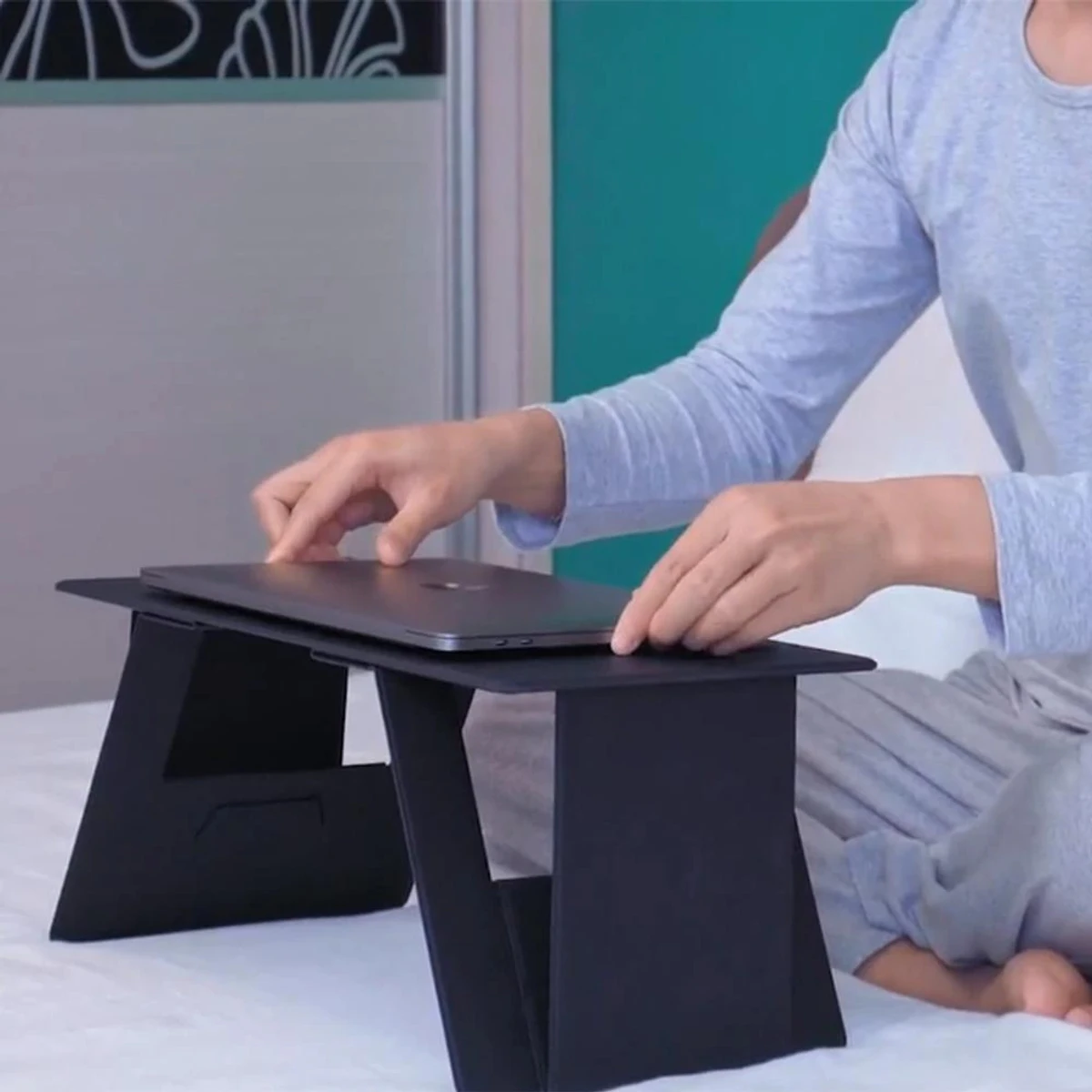 Desk for Bed, Adjustable Laptop Stand for Home Office