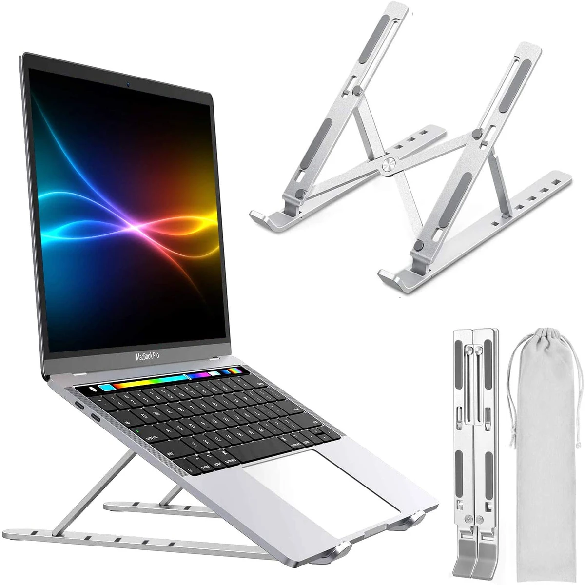 Aluminum Adjustable Portable Folding Notebook Stand