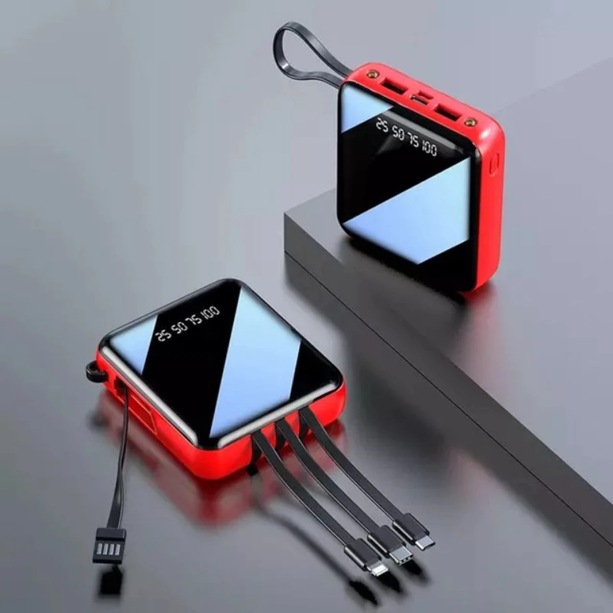 LED Display with 20000 MAH Power bank and All in One Cable set