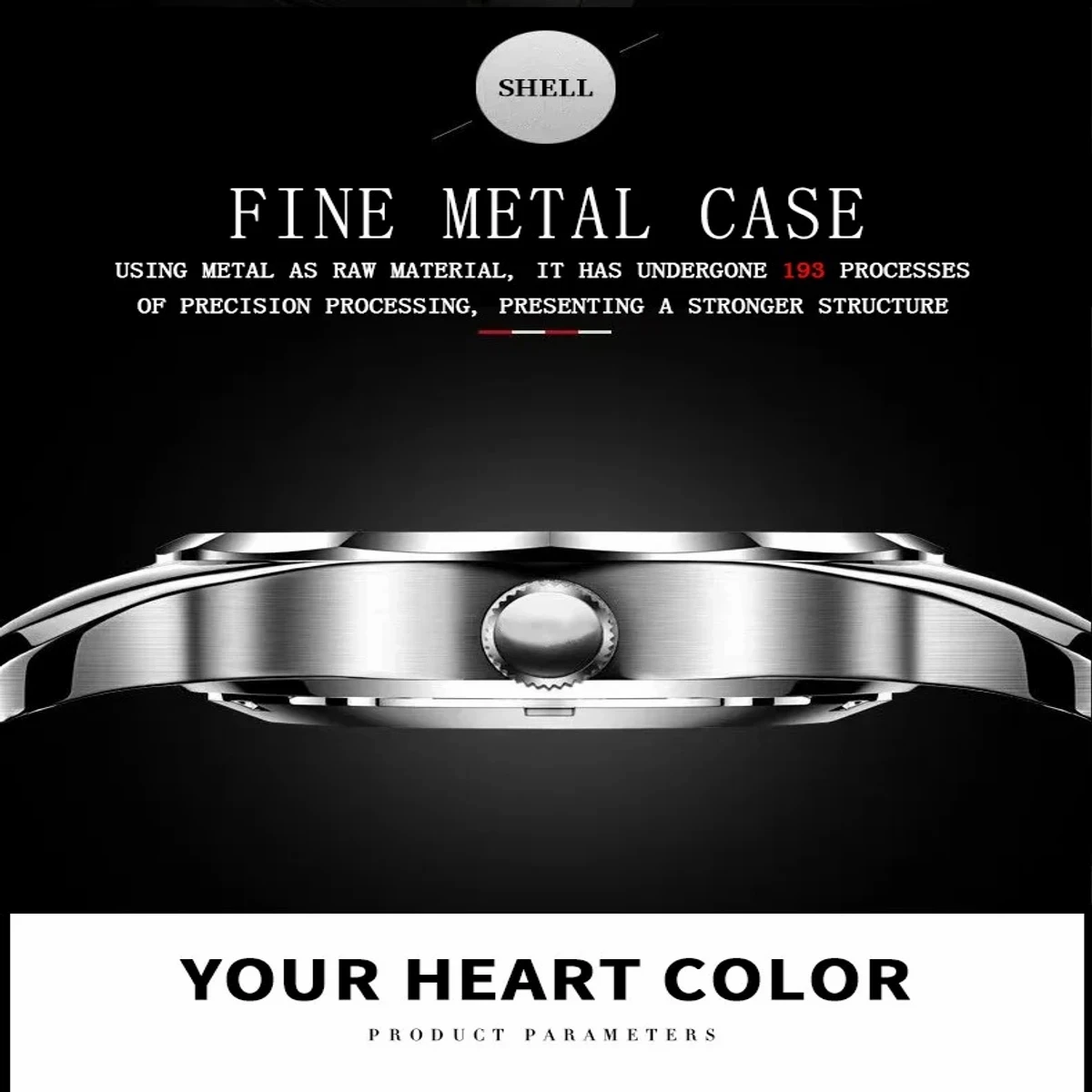2023 New Luxury Binbond Brand Men's Luminous Watches Stainless Steel Waterproof Chronograph watch - Toton ar Dial Black
