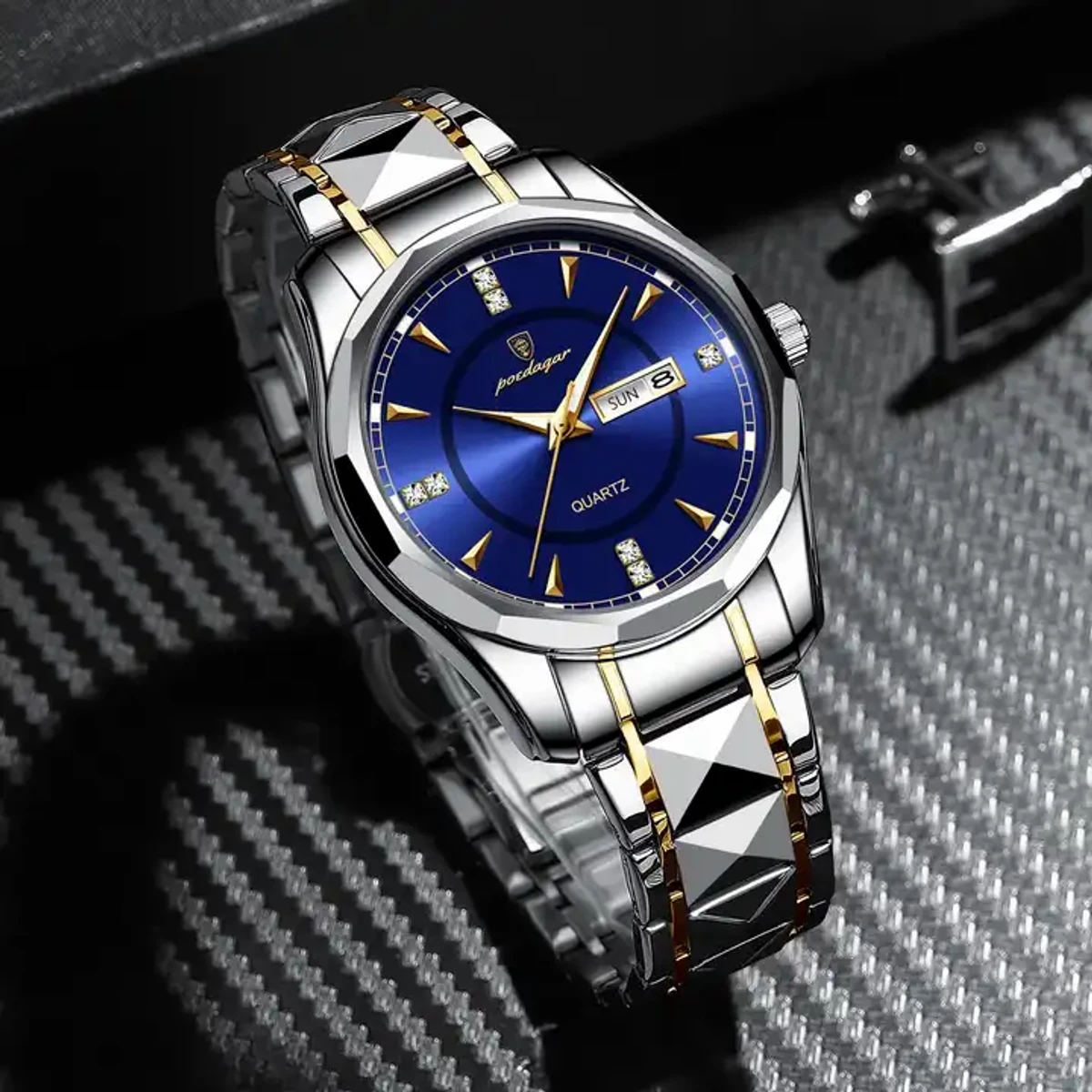 Poedagar 98Z Fashion Men'S Watches Stainless Steel Luxury Waterproof
