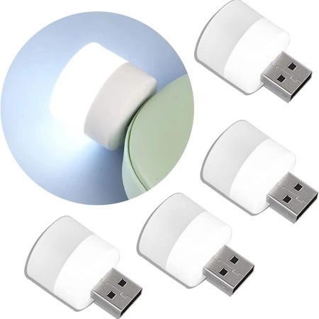 5 PCS Portable USB light white color for powerbank and laptop Mobile Mini USB bulb