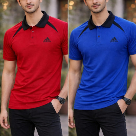 Premium Polo Shirt Combo - 2 Pcs Half Sleeve