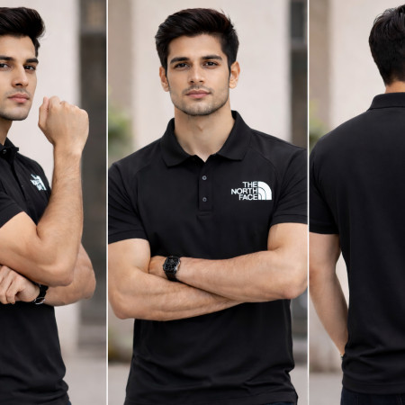 Premium Polo Shirt  Half Sleeve - Black
