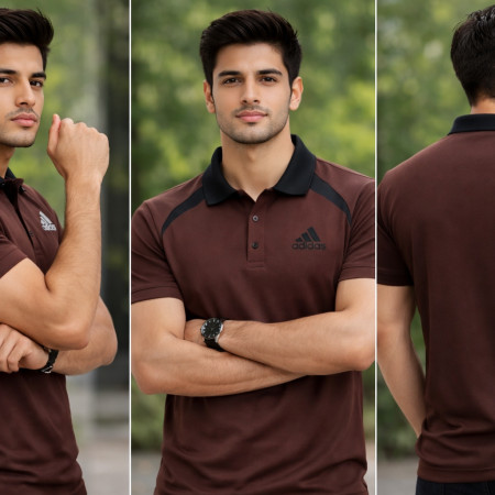 Premium Polo Shirt  Half Sleeve - Brown