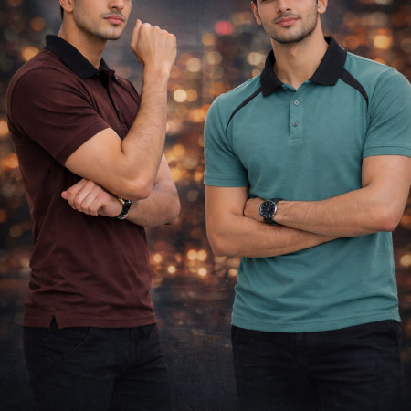 Premium Polo Shirt Combo - 2 Pcs Half SleevE