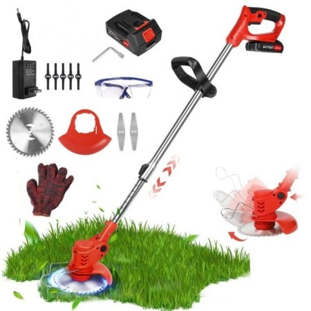 10 Battery Cordless Grass String Trimmer Electric Lawn Mower